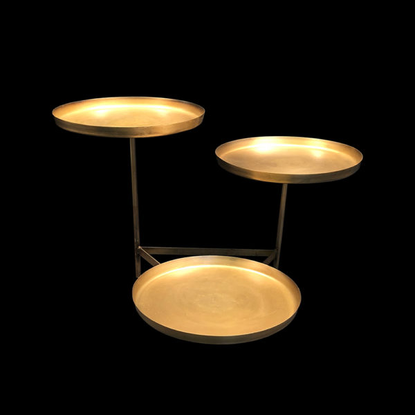 0040001 - 3-Tier Brass Display