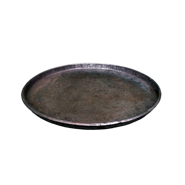 0040002 - Round Rustic Galvanized Tray