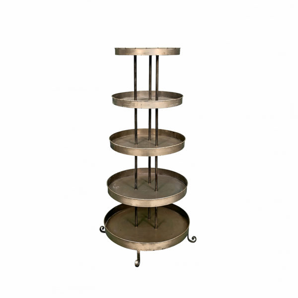 0040005 - 5-Tier Round Metal Display Tower