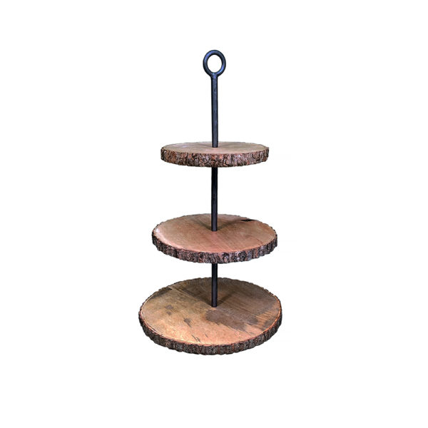 0040007 - 3-Tier Pine and Metal