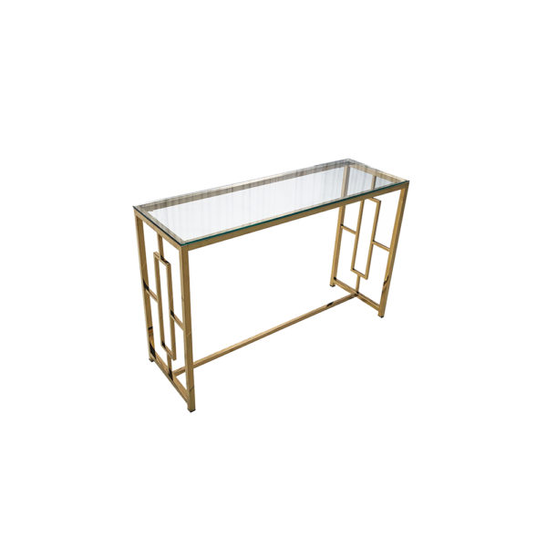 0100005 - Gold Metal Console Table