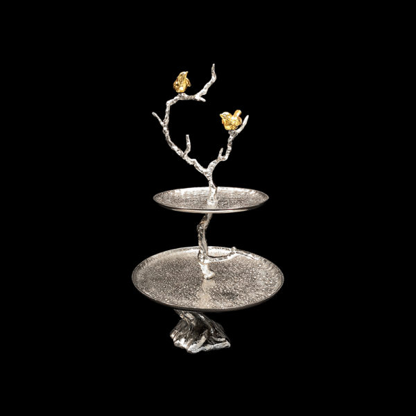 0110005 - 2-Tier Iron Branch Tray