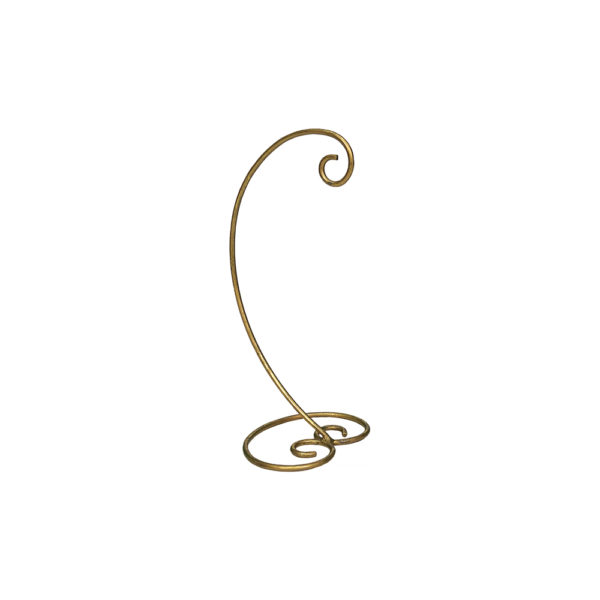 0140021 - Large Spiral Bottom Stands w/ Gold Painted Finish