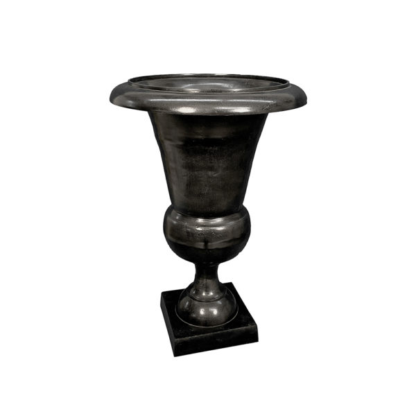 0270002 - Medium Black Aluminum Urn