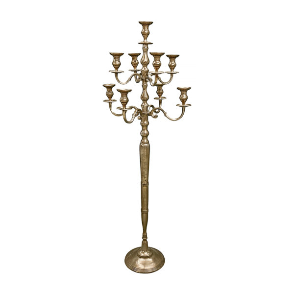 0270011 - Gold 9 Candleholder