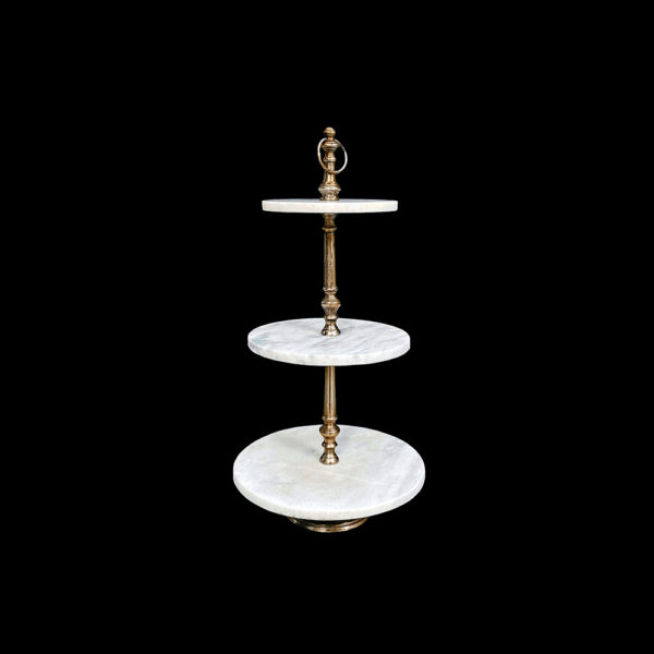 0270019 - Marble Etagere x3