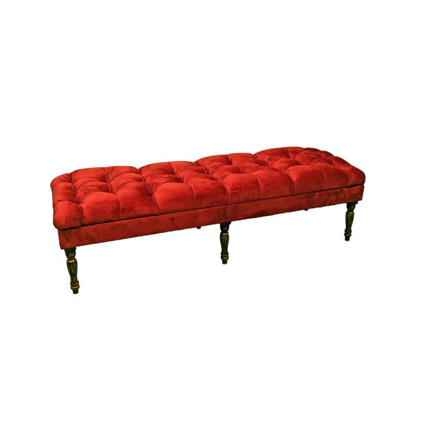 0690003 - Red Velvet Bench