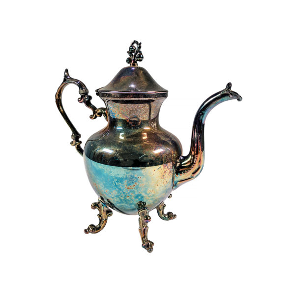 9990016 - Large Antique Metal Teapot