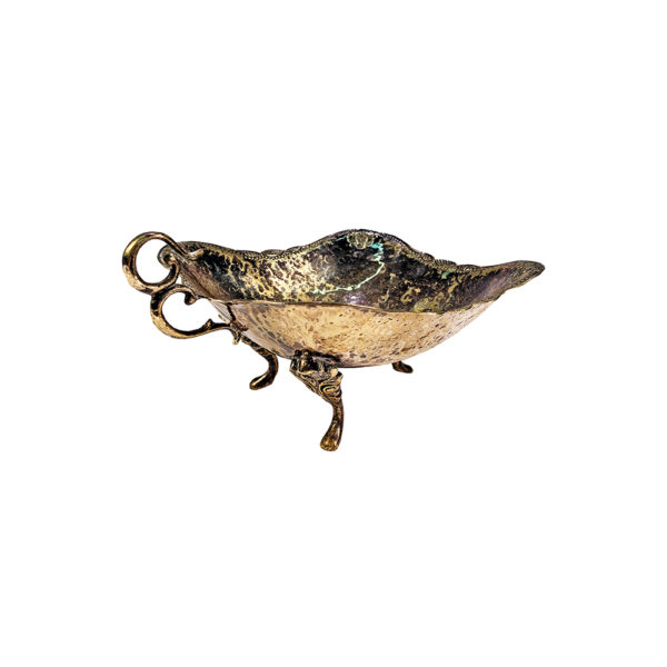 9990022 - Small Square Antique Silver Candy Bowl