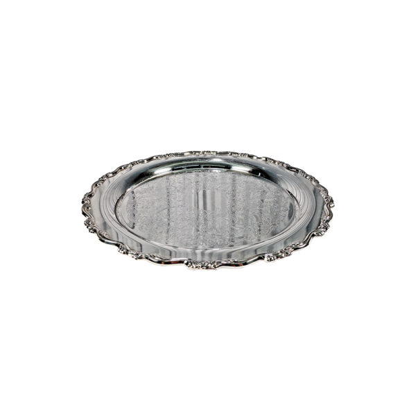 9990024 - Round Polished Silver Tray