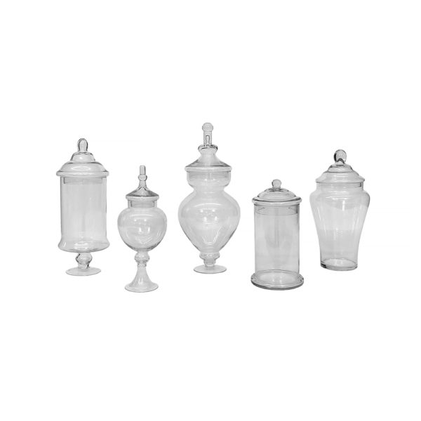 9990046 - Glass Vase Candy Dish w/ Top
