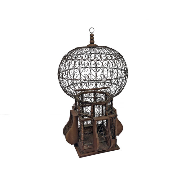 9990052 - Antique Victorian Wood/Wire Birdcage