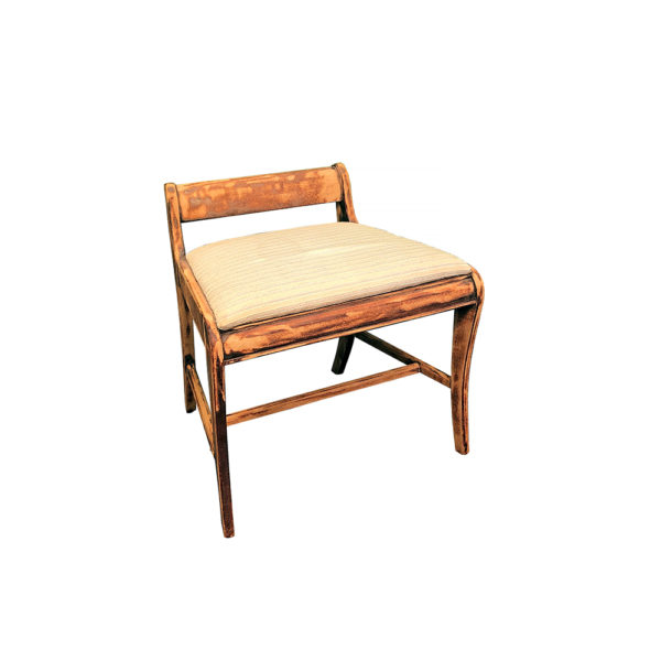 9990133 - Antique Wooden Upholstered Bench