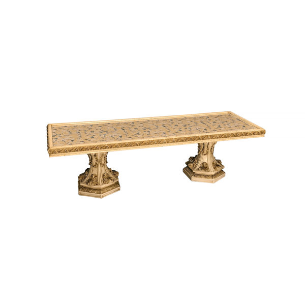 9990246 - Vintage Ornate Gold Trim Coffee Table