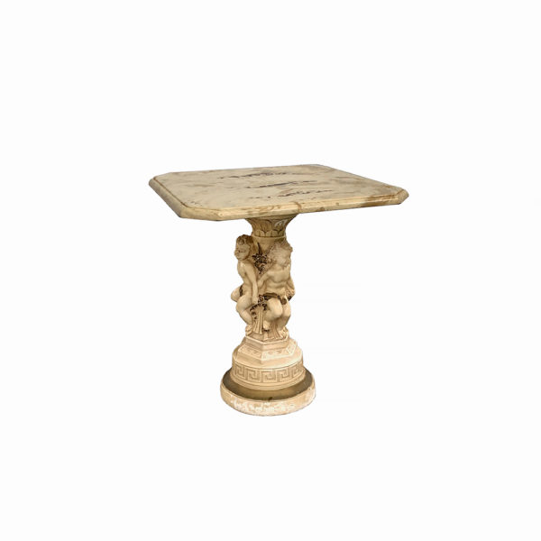 9990251 - Vintage Ornate Cherub End Table