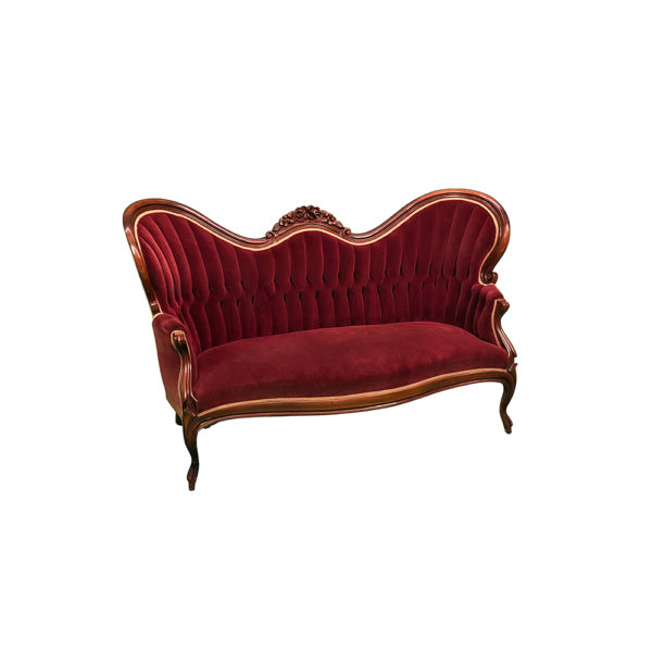 9990140 - Wine Red Loveseat