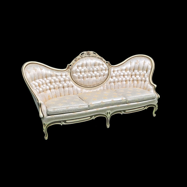 9990150 - Vintage Creme w/ Gold Trim Sofa