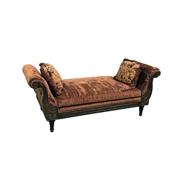 9990152 - Vintage Brown Chaise Lounge