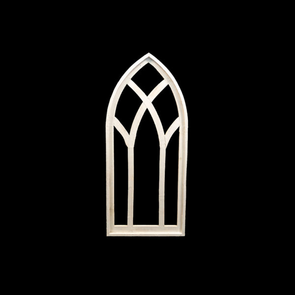 9990156 - White Wood Farmhouse Window Screen