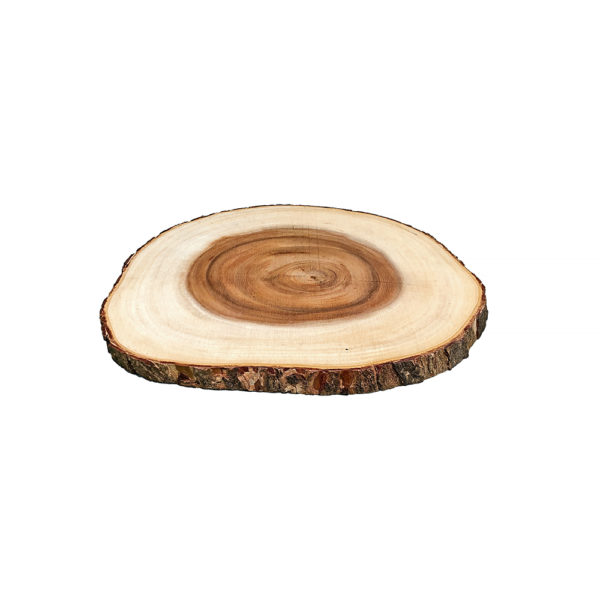 9990211 - Round Wood Slab Buffet Piece