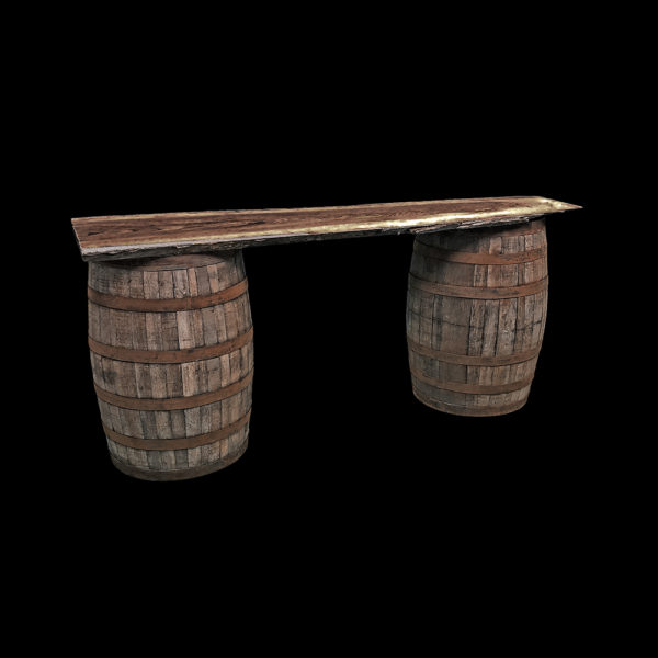 0690014 - Whiskey Barrel Table - Short