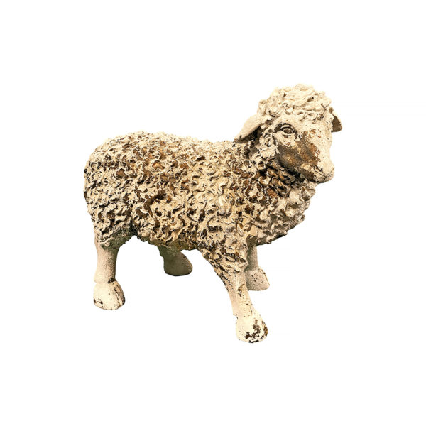 9990238 - Vintage Distressed Wooden Sheep