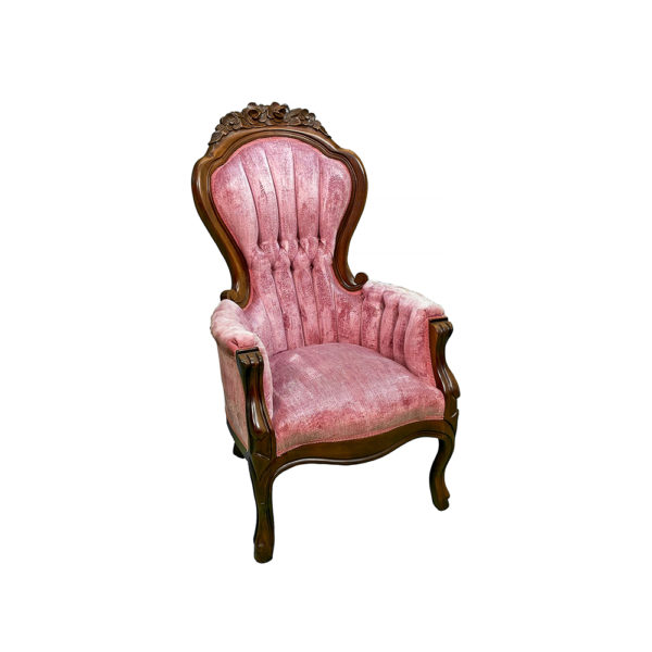 9990301 - Blush Pink Victorian Parlor Chair - His