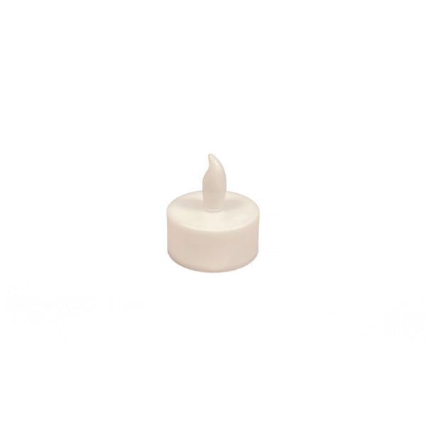 9990350 - Short Plastic White LED Flameless Candle